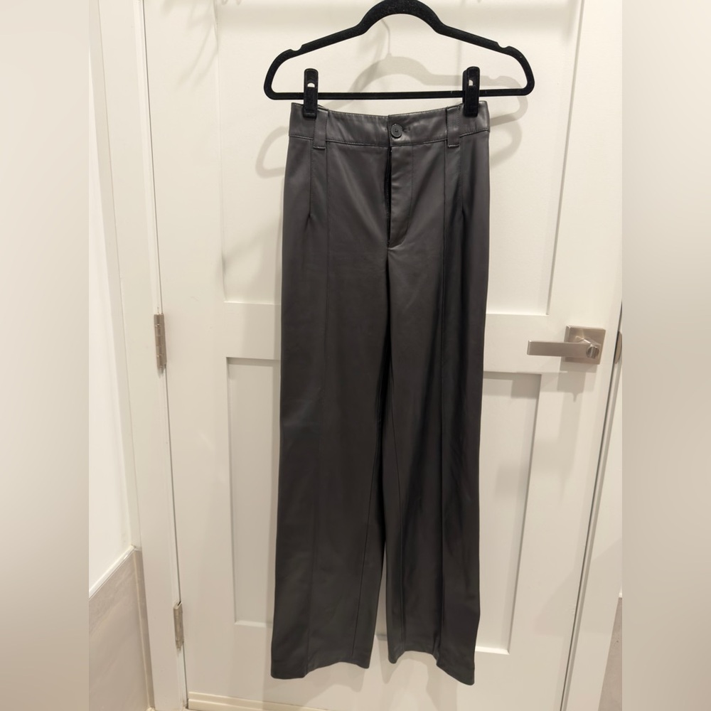 Zara Pleated Faux Leather